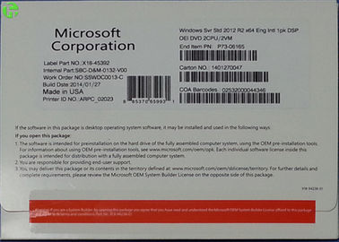 Microsoft Windows OEM License Windows Server 2012 R2 Standard Edition