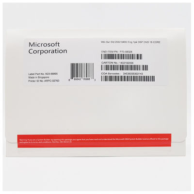 Windows Server 2022 Standard OEM License With Downgrade Rights 100% Activation Online Globally