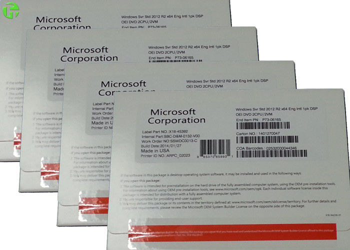Microsoft Windows OEM License Windows Server 2012 R2 Standard Edition