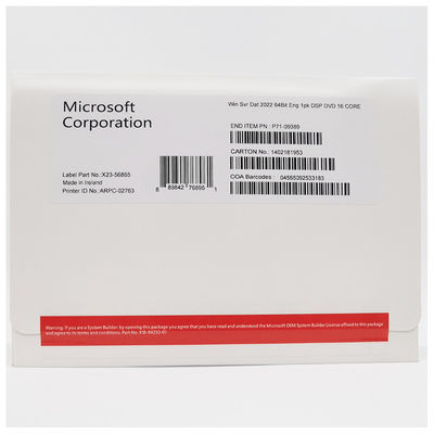 Hệ điều hành Windows Server 2022 Tiêu chuẩn 64 bit DVD OEM Version