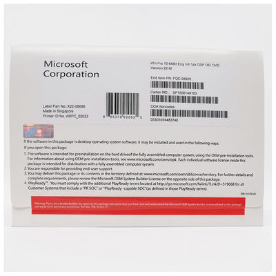 Khóa cấp phép OEM Windows 10 Professional Toàn cầu Tải xuống Kỹ thuật số