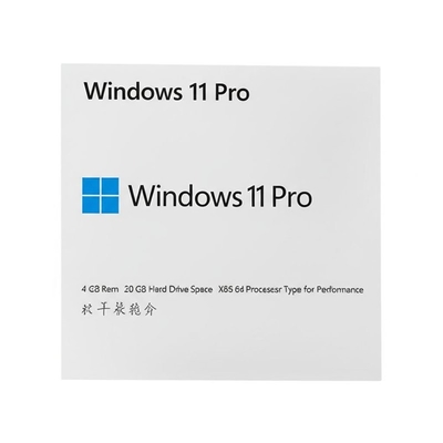 Windows 11 Pro OEM 4 GB Ram 20 GB Dung lượng Ổ Cứng X86 64 Loại Bộ Xử Lý cho Hiệu Suất