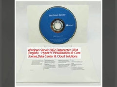 Windows Server 2022 Trung tâm dữ liệu OEM (tiếng Anh) - Hyper-V Virtualization, Giấy phép 16 lõi, Trung tâm dữ liệu & Giải pháp đám mây