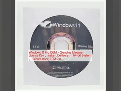 Windows 11 Pro OEM - Genuine Lifetime License Key,Bản chuyển ngay lập tức, Hệ thống 64 bit, Secure Boot, TPM 2.0