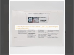 Microsoft Windows 11 Pro Đức OEM DVD Pack Chìa khóa giấy phép 64 bit gốc